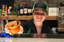 Bistro Sales Associate serving ice cream