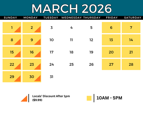 March 2026 operating calendar